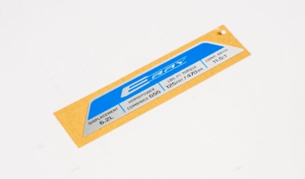 C8 Corvette Eray Genuine Engine Spec Plaque - Image 3